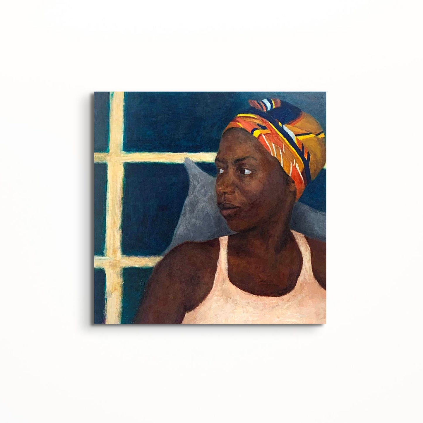 Girl with a coloured scarf